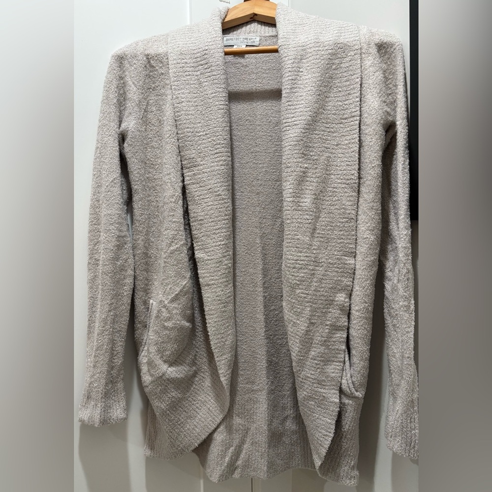 EUC CozyChic Lite® Circle Cardigan - silver - XS/S